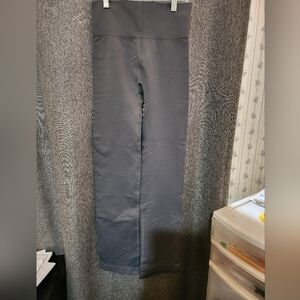 Gray High-Waisted Yoga Pants
